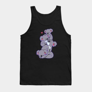 Kawaii Koala Pile by Tobe Fonseca Tank Top